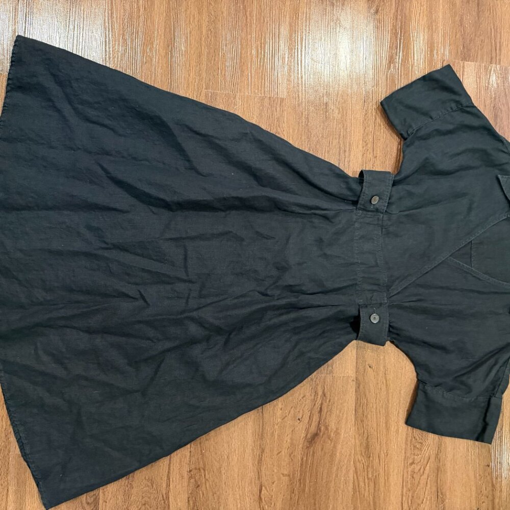 Banana Republic Black Linen Dress - Picture 2 of 4